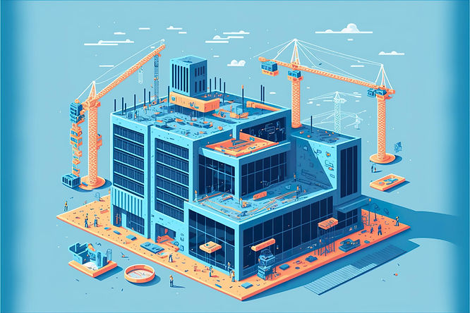 3D visualization used on the construction site