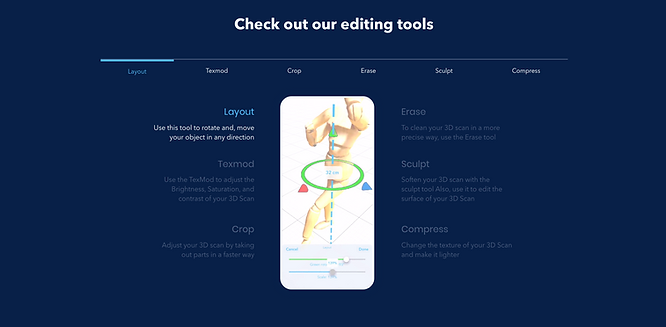 3d scanner tool, Widar's official website