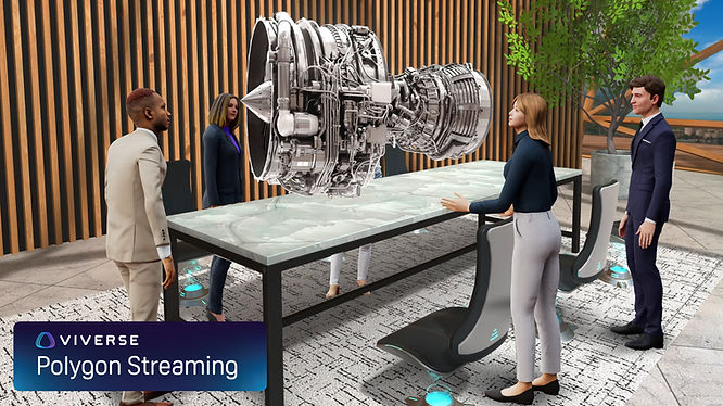 Sharing 3D Models using Polygon Streaming with VIVERSE for Business