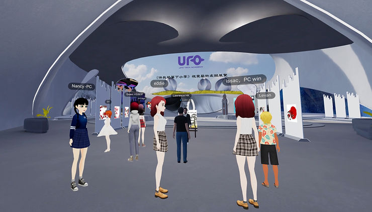 VIVERSE與UFO Tech Academy建立戰略合作,在虛擬展覽館中展示百位學生運用 AI 技術進行數位藝術創作