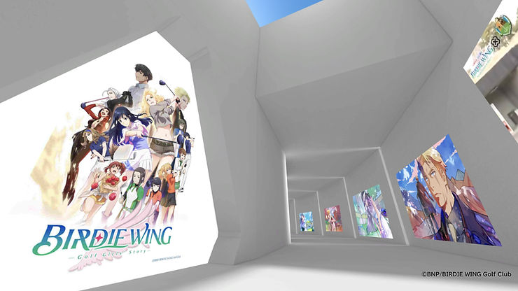 Digital art brought into the metaverse from the anime BIRDIE WING: Golf Girls' Story from Bandai Namco Pictures and VIVERSE.