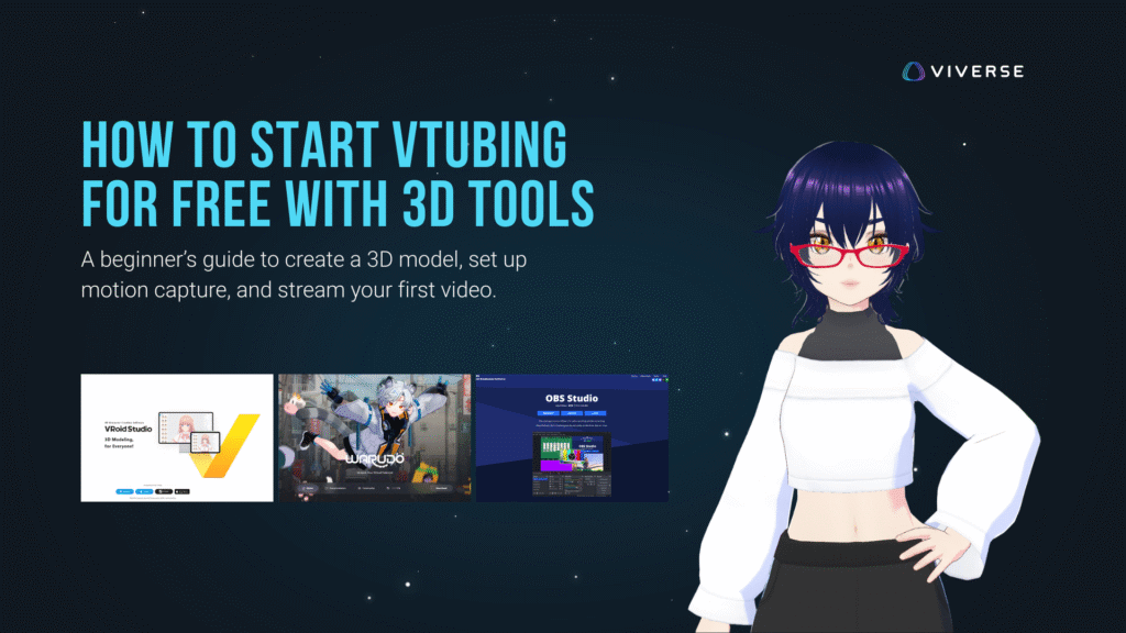 A beginner's guide to create a 3D model, set up motion capture, and stream your first video.