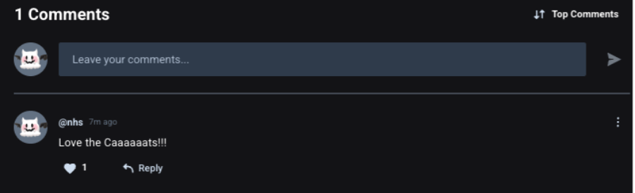 A comment appears, displaying new engagement opportunities for players and world creators.