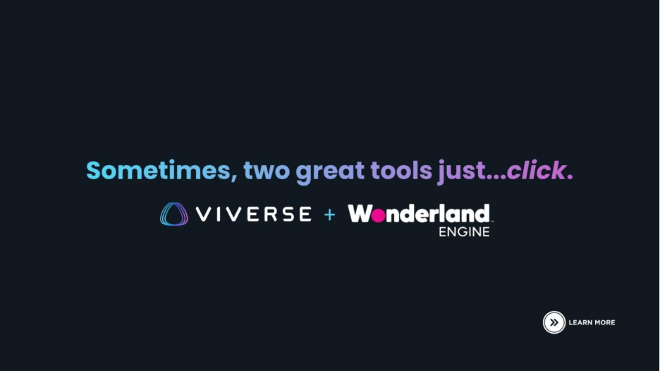 Sometimes, two great tools just click. VIVERSE + Wonderland Engine.