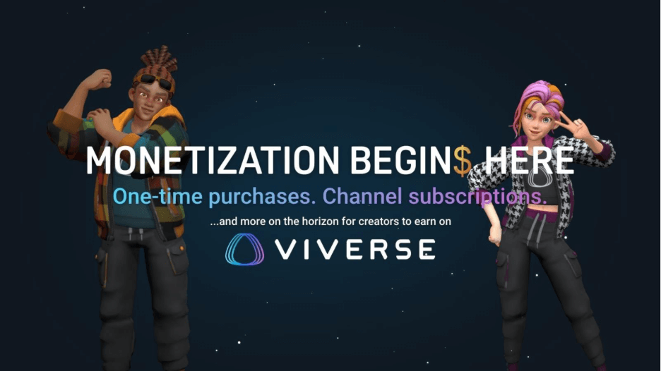 Monetization begins here at VIVERSE with one-time premium purchases and channel subscriptions being beta tested right now! We've got even more on the horizon for creators to earn on VIVERSE.