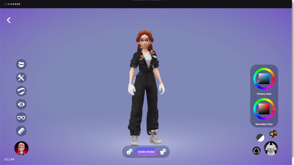 Color changes can make such a huge difference across all aspects of the character builder. We chose the coveralls and changed it from the default blue to a charcoal gray.