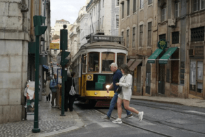 Lisbon trip from Travis of HTC Post-Wave showcasing a trolly or train.