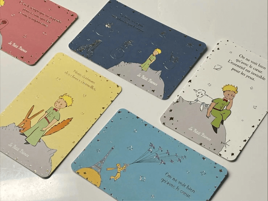 HTC Chairperson Cher Wang's treasured set of Little Prince postcards.