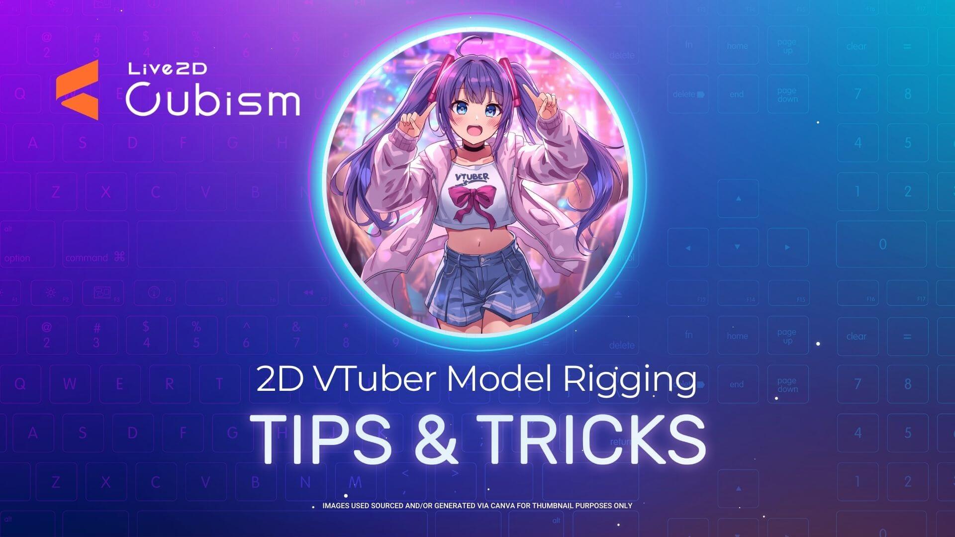 Live2D Cubism tips and tricks for rigging your 2D VTuber Model.