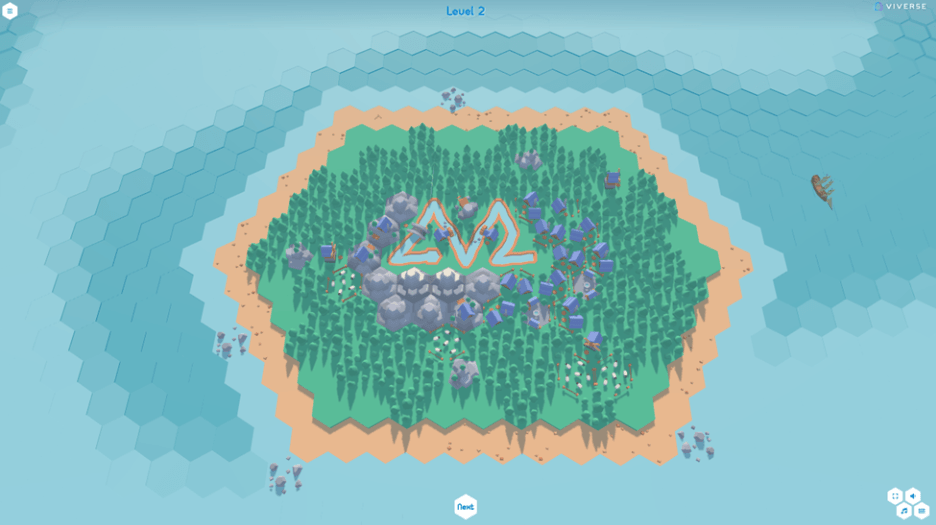 Drysland puzzle game on VIVERSE showing pipe connection grid in a dry landscape